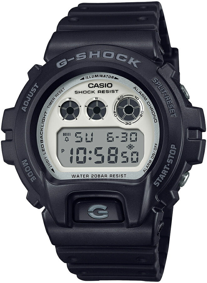 G-SHOCK ブラック&ブリリアントホワイト DW-6900WD-1JF メンズ 電池式 デジタル ラウンド トリグラム 樹脂バンド – THE  CLOCK HOUSE公式オンラインストア