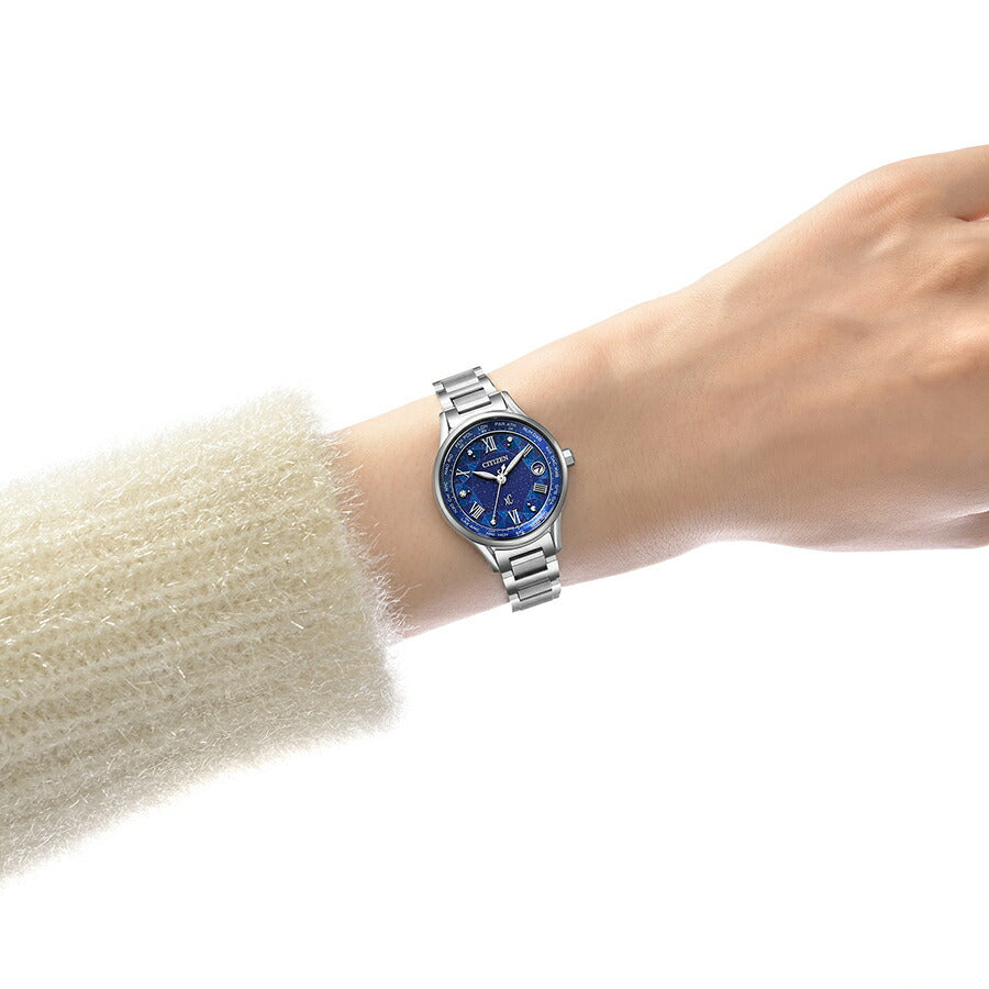 シチズン クロスシー DEAR Collection 限定モデル 2025 ステンドグラス EC1160-71L レディース ソーラー 電波 ブルーダイヤル