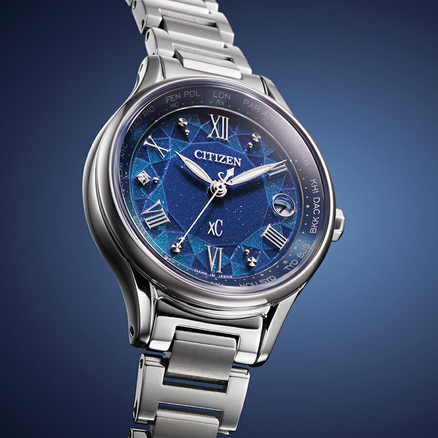 シチズン クロスシー DEAR Collection 限定モデル 2025 ステンドグラス EC1160-71L レディース ソーラー 電波 ブルーダイヤル