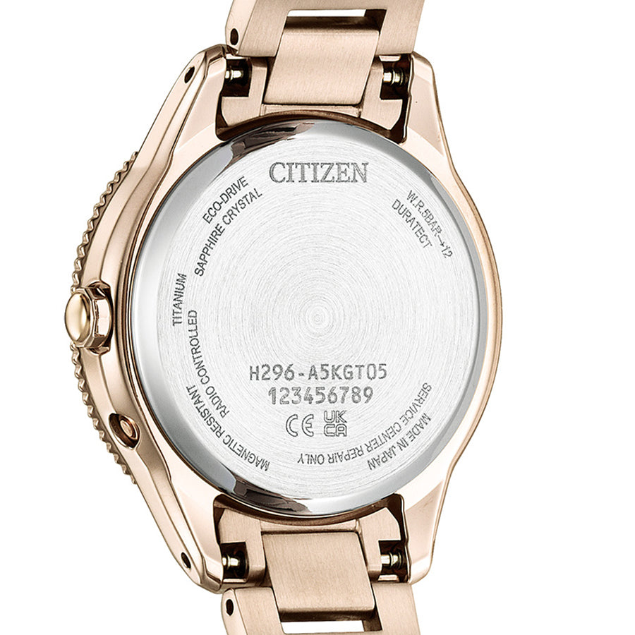 シチズン クロスシー ダイチコレクション 限定モデル トワイライトビーチ EE1004-65N レディース ソーラー 電波 サン&ムーン サクラピンク