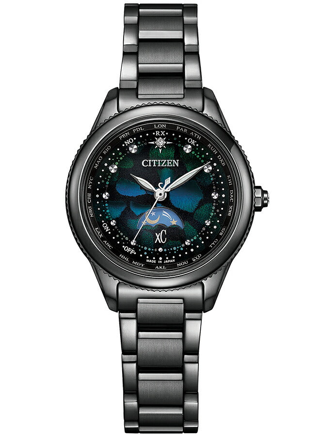 《5月28日発売/予約》シチズン xC ダイチコレクション Layers of Time 限定モデル EE1008-56E レディース 腕時計  ソーラー 電波 サン&ムーン ブラック