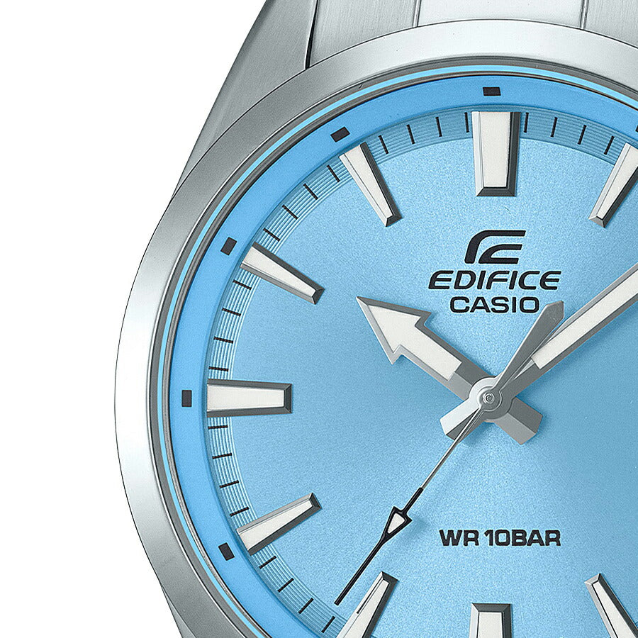 カシオ エディフィス クオーツ 3針モデル EFV-100DJ-2BJF メンズ 腕時計 電池式 ブルーダイヤル メタルバンド