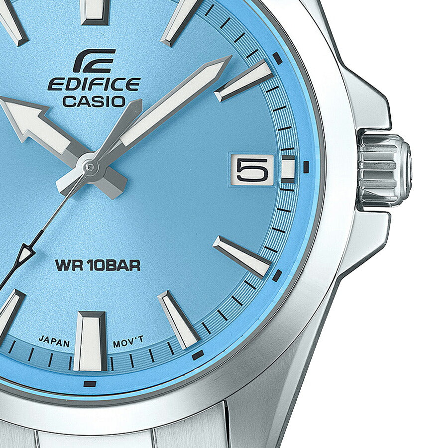 カシオ エディフィス クオーツ 3針モデル EFV-100DJ-2BJF メンズ 腕時計 電池式 ブルーダイヤル メタルバンド