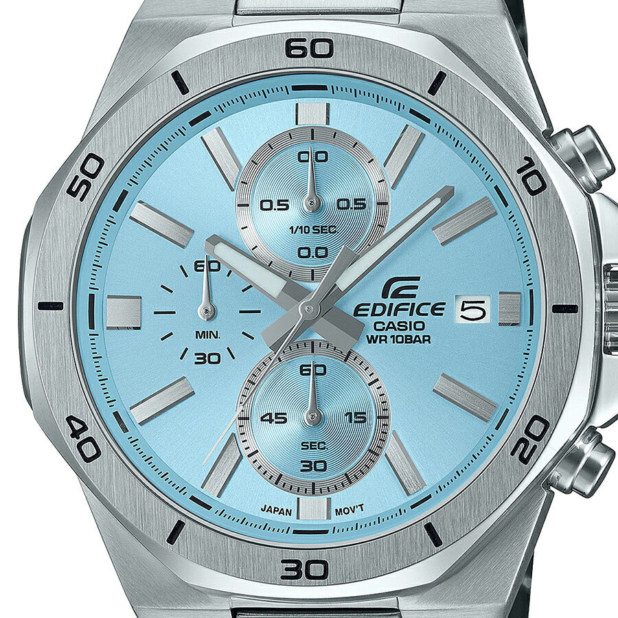カシオ エディフィス クオーツ クロノグラフ EFV-640DJ-2BJF メンズ 腕時計 電池式 ブルーダイヤル メタルバンド
