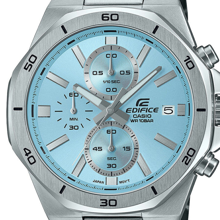カシオ エディフィス クオーツ クロノグラフ EFV-640DJ-2BJF メンズ 腕時計 電池式 ブルーダイヤル メタルバンド
