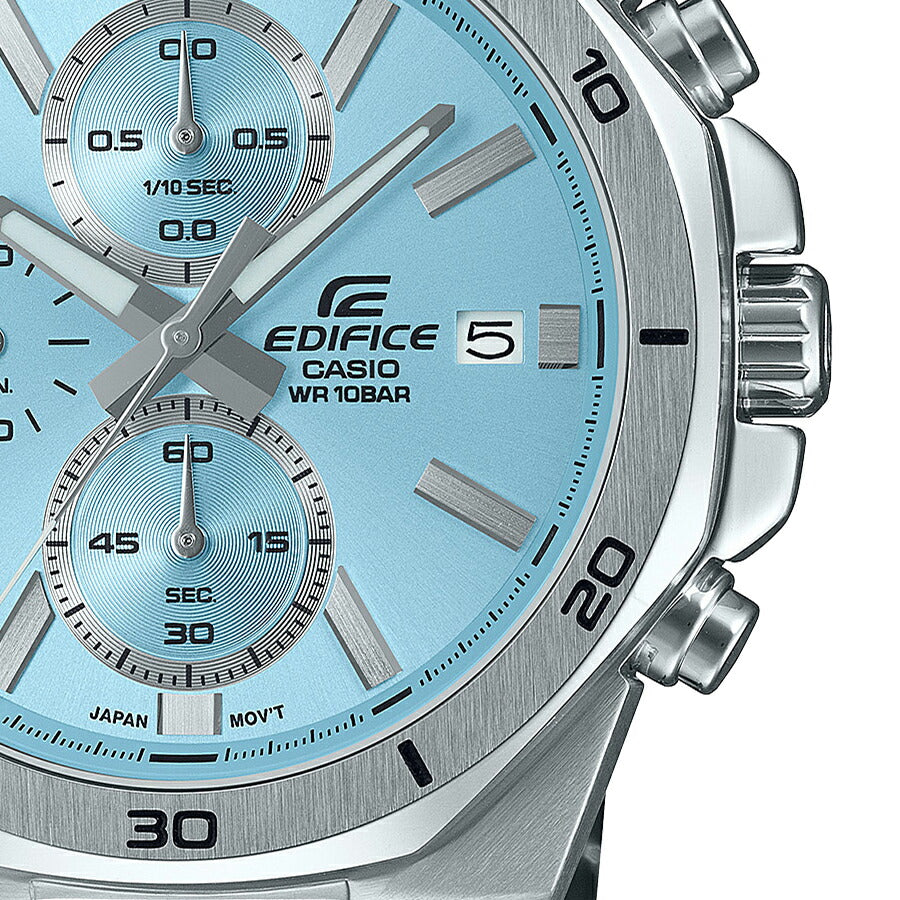 カシオ エディフィス クオーツ クロノグラフ EFV-640DJ-2BJF メンズ 腕時計 電池式 ブルーダイヤル メタルバンド