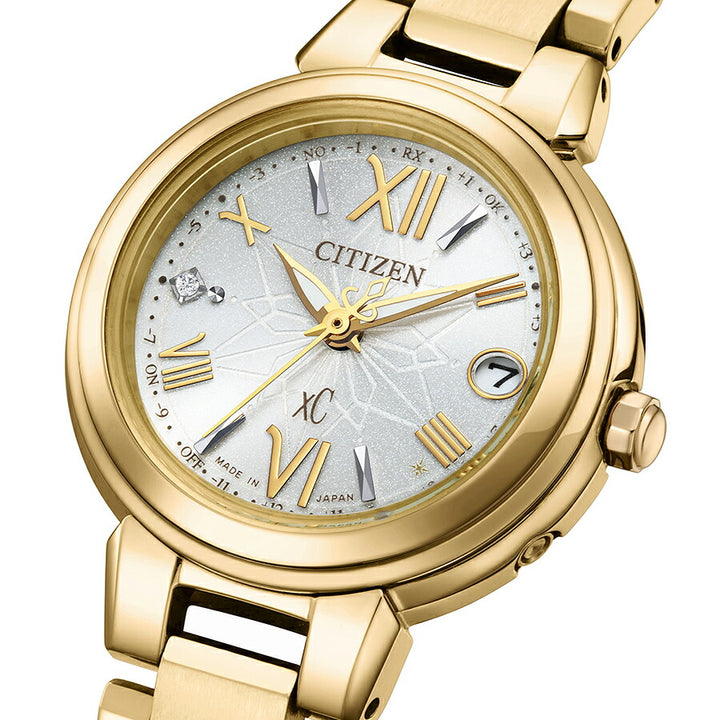 シチズン クロスシー ベーシックコレクション ミニソル 限定モデル ES9433-56A レディース ソーラー 電波 アンバーイエロー