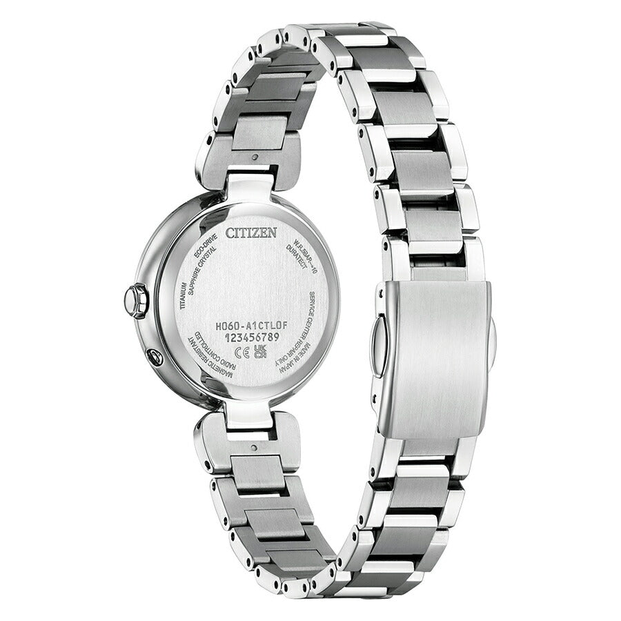 シチズン クロスシー mizu collection ミズコレクション アラビア数字インデックスモデル ES9460-88W レディース ソーラー 電波 ピンクベージュダイヤル