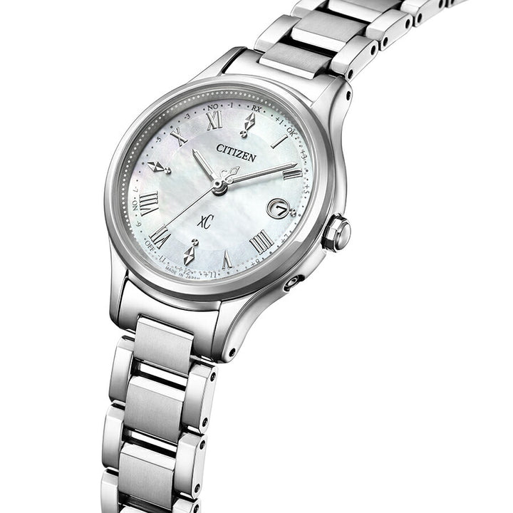 シチズン xC クロスシー ヒカリコレクション 白蝶貝ダイヤル ES9490-52D レディース ソーラー 電波 シルバー