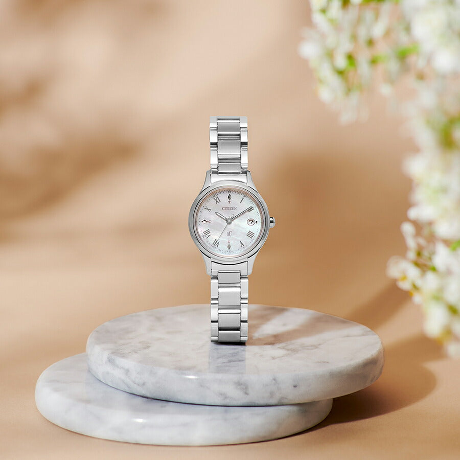 シチズン xC クロスシー ヒカリコレクション 白蝶貝ダイヤル ES9490-52D レディース ソーラー 電波 シルバー