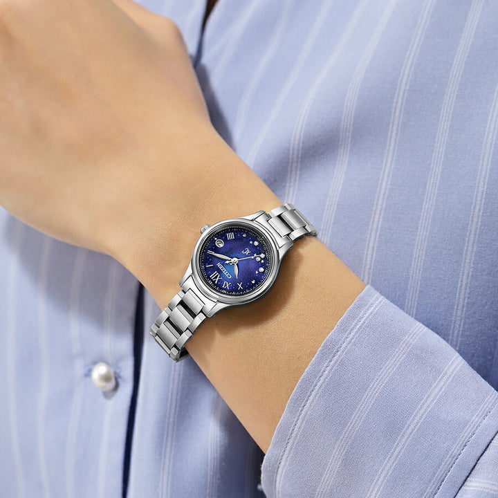 シチズン クロスシー ヒカリコレクション UNITE with BLUE 2025 限定モデル 青の時 ES9490-95L レディース ソーラー 電波