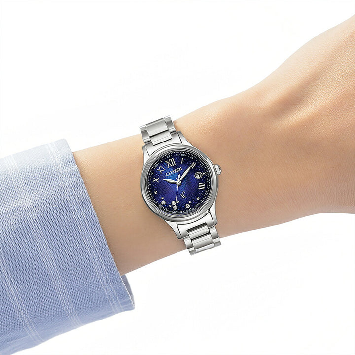 シチズン クロスシー ヒカリコレクション UNITE with BLUE 2025 限定モデル 青の時 ES9490-95L レディース ソーラー 電波
