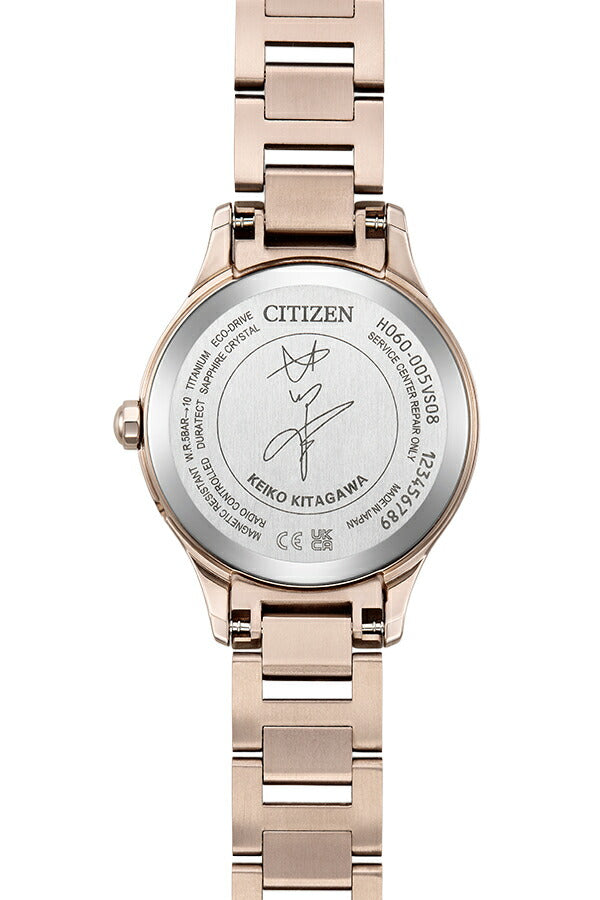 シチズン クロスシー 北川景子 限定モデル オリーブ ES9498-51D レディース ソーラー 電波 ダイヤ入り白蝶貝ダイヤル サクラピンク