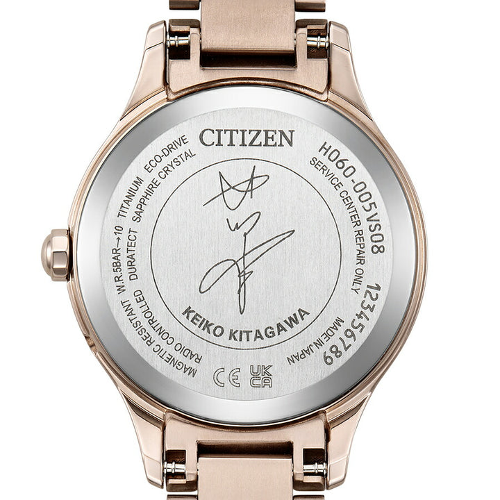 シチズン クロスシー 北川景子 限定モデル オリーブ ES9498-51D レディース ソーラー 電波 ダイヤ入り白蝶貝ダイヤル サクラピンク