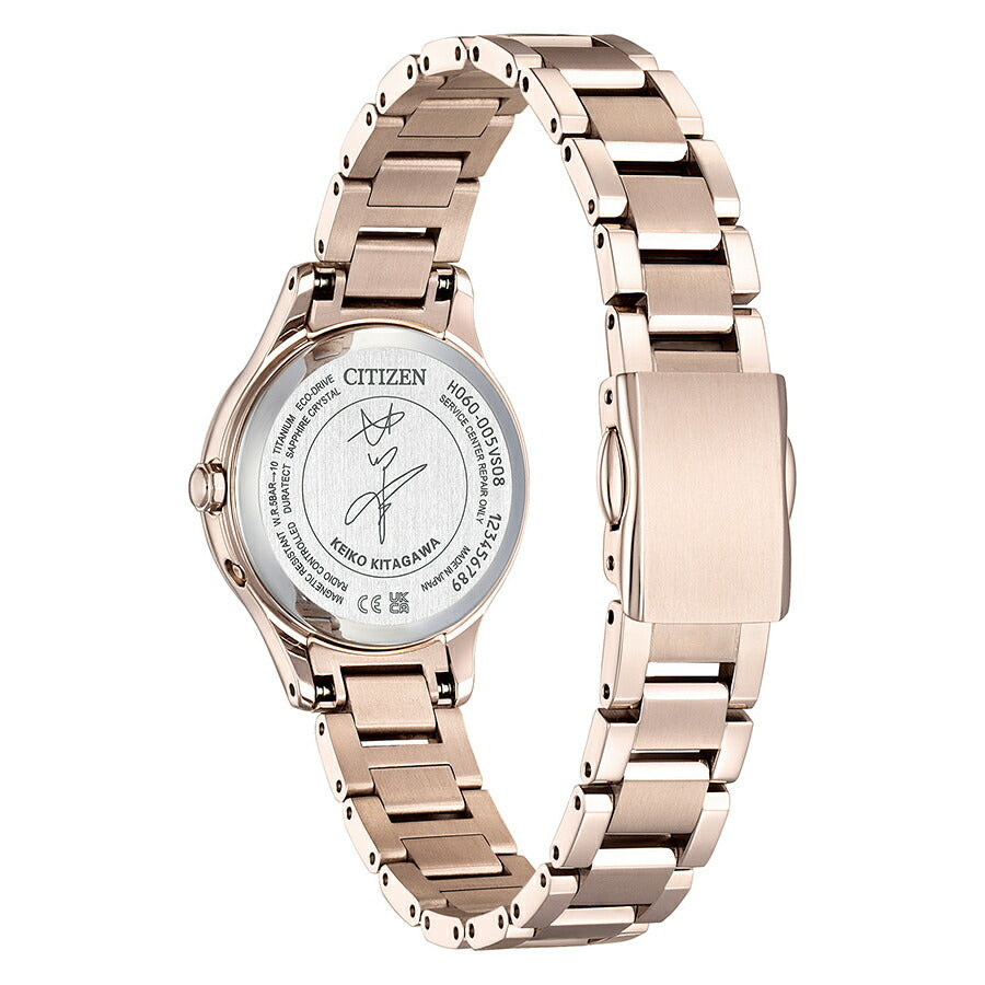 シチズン クロスシー 北川景子 限定モデル オリーブ ES9498-51D レディース ソーラー 電波 ダイヤ入り白蝶貝ダイヤル サクラピンク