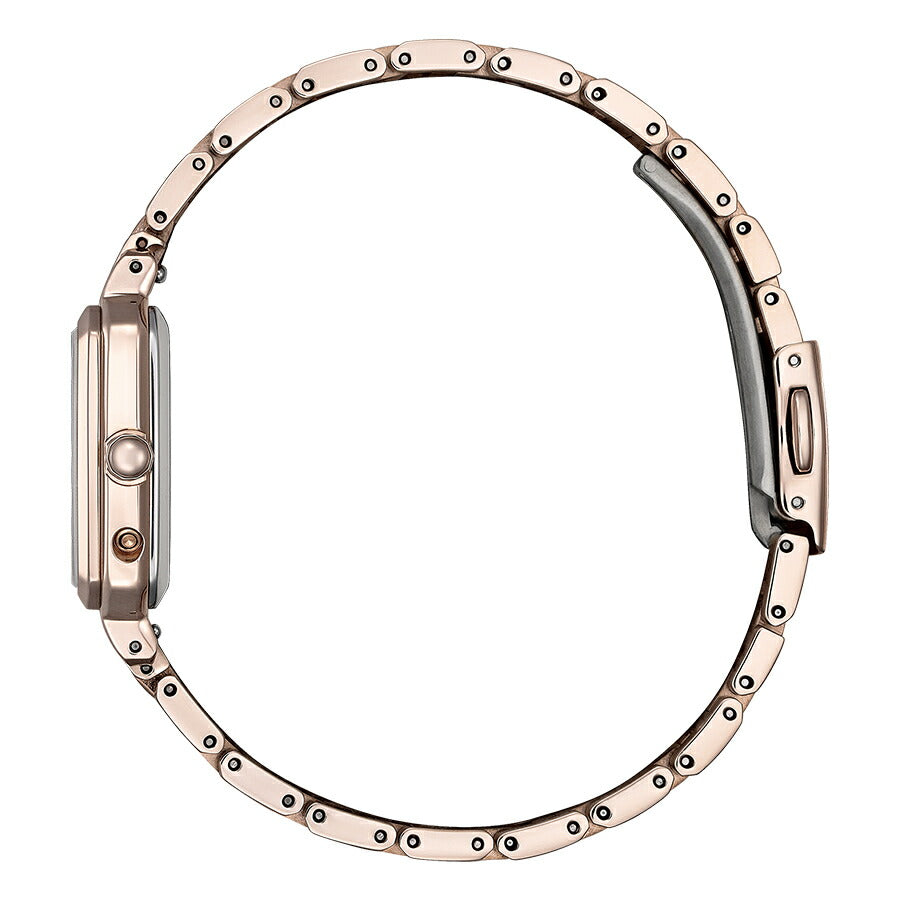 シチズン xC クロスシー hikari collection ヒカリコレクション スクエア2wayモデル ES9506-62A レディース 腕時計 ソーラー 電波 角型 サクラピンク 替えバンドつき