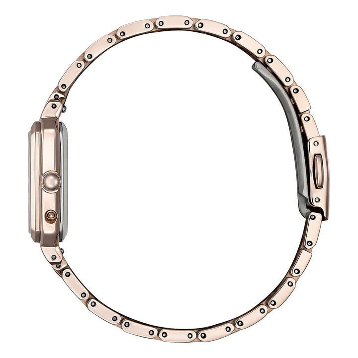 シチズン xC クロスシー hikari collection ヒカリコレクション スクエア2wayモデル ES9506-62A レディース 腕時計 ソーラー 電波 角型 サクラピンク 替えバンドつき