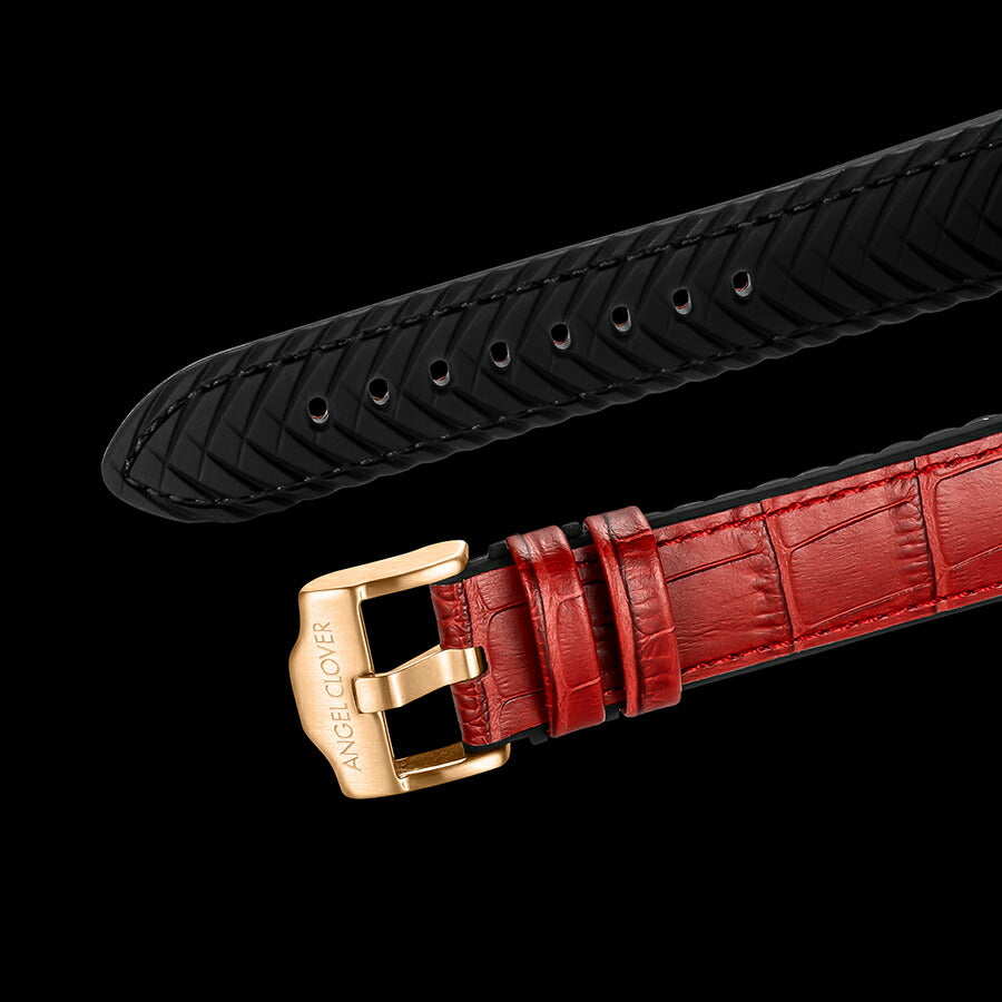 エンジェルクローバー エクスベンチャー ソーラー EVS45PRE-RE メンズ クロノグラフ 革ベルト レッド