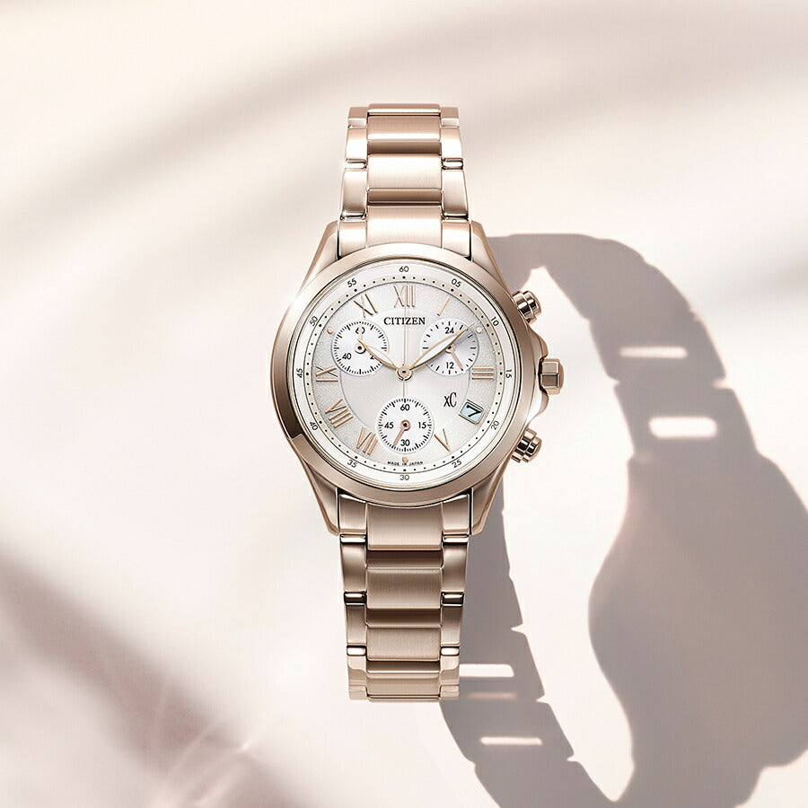 シチズン クロスシー ベーシックコレクション FB1405-58A レディース ソーラー クロノグラフ サクラカラー 日本製
