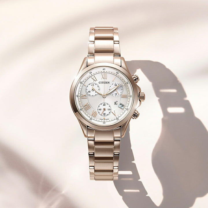 シチズン クロスシー ベーシックコレクション FB1405-58A レディース ソーラー クロノグラフ サクラカラー 日本製