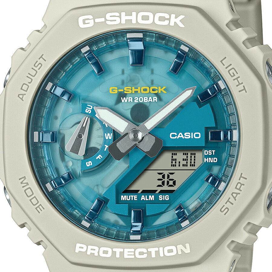 G-SHOCK OASIS OF DAY AND NIGHT 昼のオアシス GA-2100AS-5AJF メンズ 腕時計 電池式 アナデジ オクタゴン 樹脂バンド サンドベージュ 国内正規品 カシオ