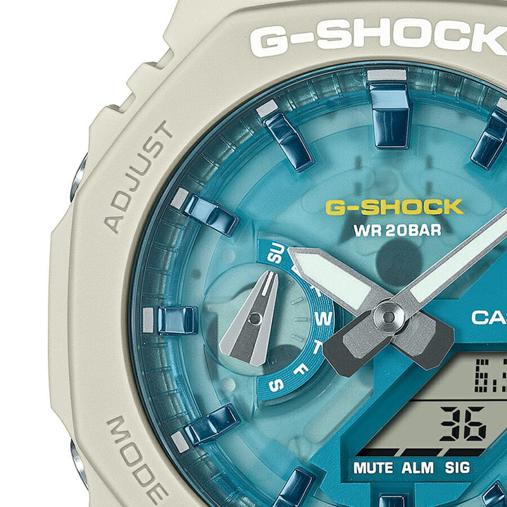 G-SHOCK OASIS OF DAY AND NIGHT 昼のオアシス GA-2100AS-5AJF メンズ 腕時計 電池式 アナデジ オクタゴン 樹脂バンド サンドベージュ 国内正規品 カシオ