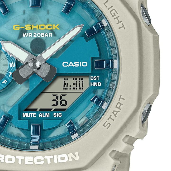 G-SHOCK OASIS OF DAY AND NIGHT 昼のオアシス GA-2100AS-5AJF メンズ 腕時計 電池式 アナデジ オクタゴン 樹脂バンド サンドベージュ 国内正規品 カシオ