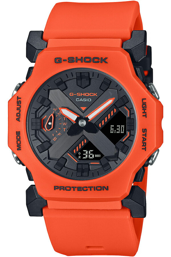 G-SHOCK GA-2300シリーズ オレンジ GA-2300FL-4AJF メンズ レディース 腕時計 電池式 アナデジ 樹脂バンド 反転液晶 国内正規品 カシオ