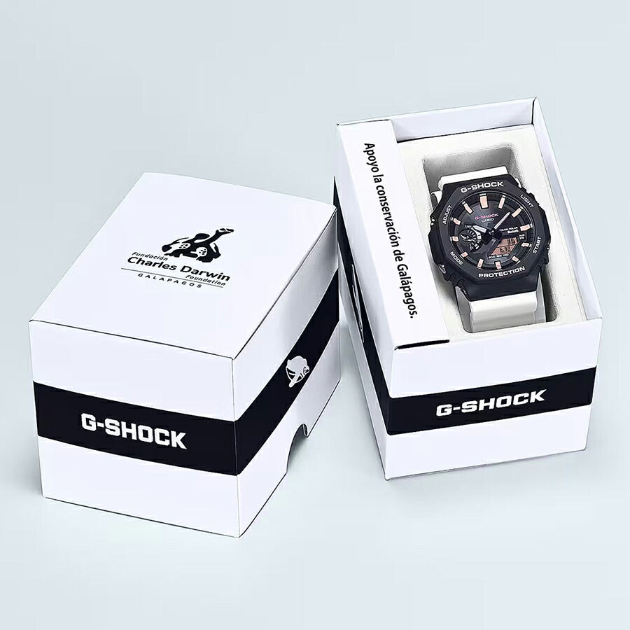 G-SHOCK チャールズ・ダーウィン財団 コラボレーションモデル ガラパゴスペンギン GA-B2100CD-1A7JR メンズ 腕時計 ソーラー Bluetooth オクタゴン アナデジ 国内正規品 カシオ