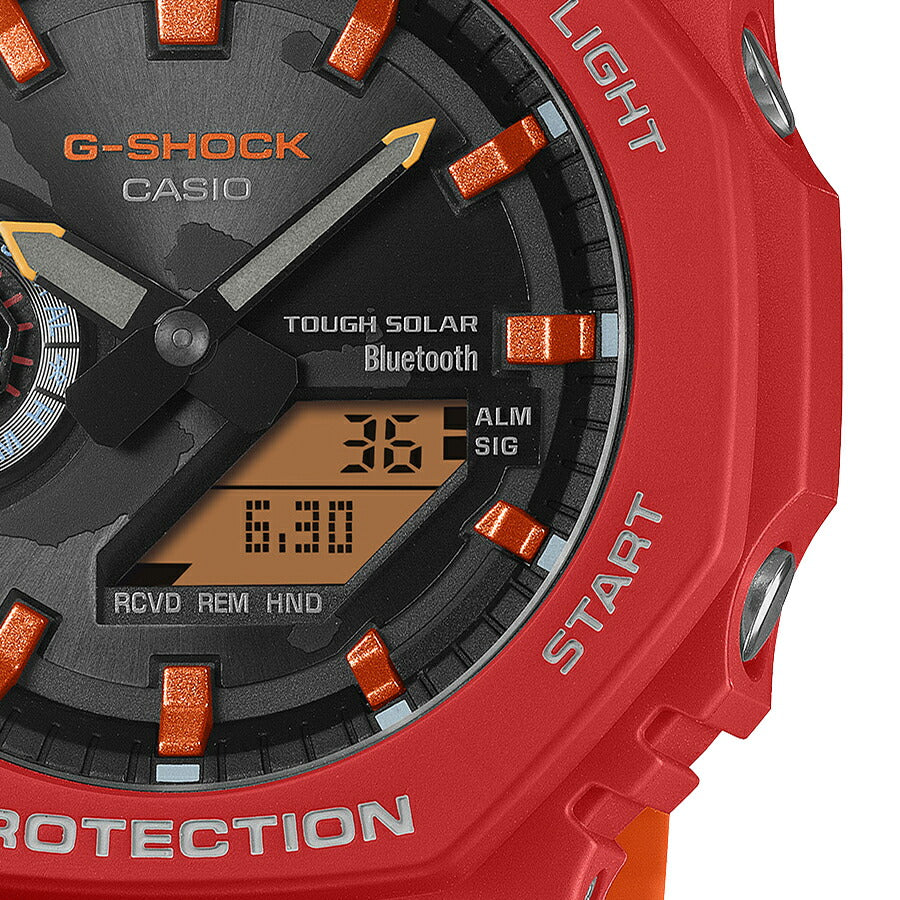 G-SHOCK チャールズ・ダーウィン財団 コラボレーションモデル ガラパゴスベニイワガニ GA-B2100DF-4AJR メンズ ソーラー Bluetooth オクタゴン