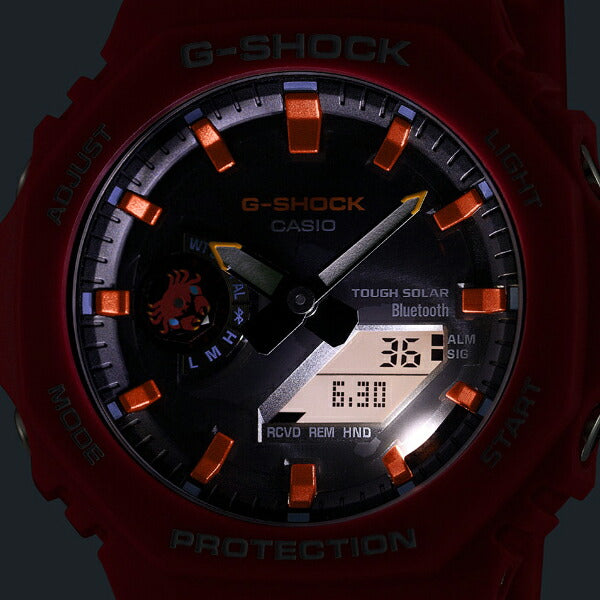 G-SHOCK チャールズ・ダーウィン財団 コラボレーションモデル ガラパゴスベニイワガニ GA-B2100DF-4AJR メンズ ソーラー Bluetooth オクタゴン