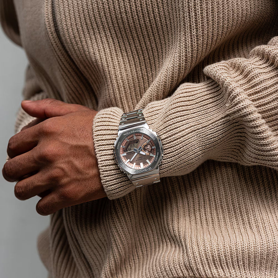 G-SHOCK FULL METAL フルメタル オクタゴン GM-B2100AD-5AJF メンズ ソーラー Bluetooth カッパーダイヤル 日本製