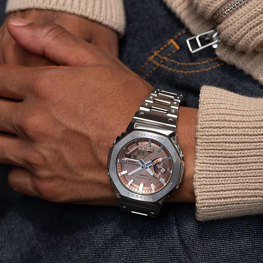 G-SHOCK FULL METAL フルメタル オクタゴン GM-B2100AD-5AJF メンズ 腕時計 ソーラー Bluetooth カッパーダイヤル 国内正規品 カシオ 日本製