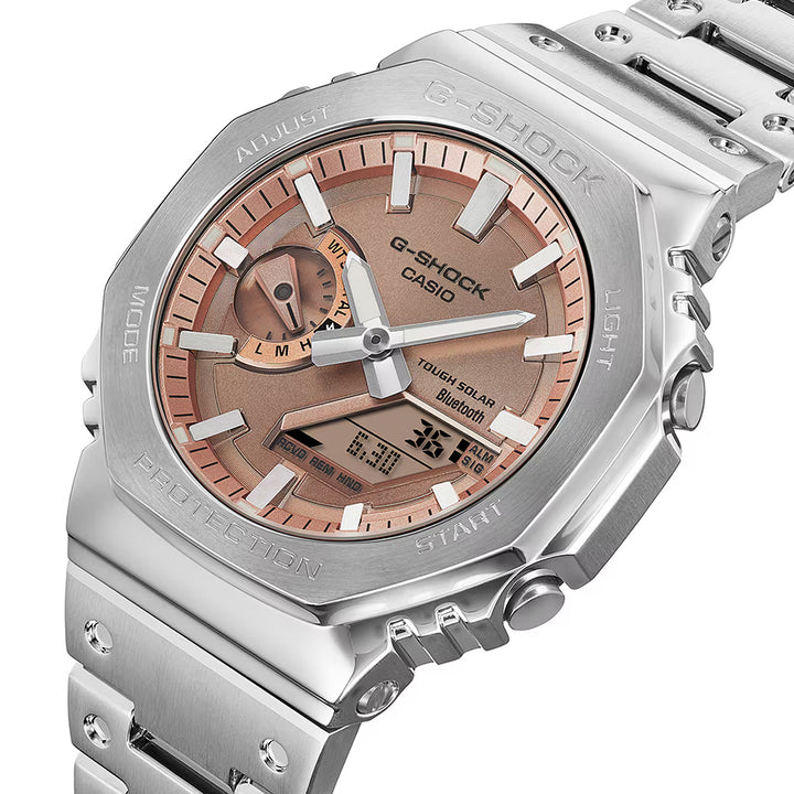 G-SHOCK FULL METAL フルメタル オクタゴン GM-B2100AD-5AJF メンズ 腕時計 ソーラー Bluetooth カッパーダイヤル 国内正規品 カシオ 日本製