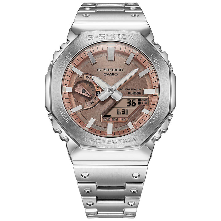 G-SHOCK FULL METAL フルメタル オクタゴン GM-B2100AD-5AJF メンズ 腕時計 ソーラー Bluetooth カッパーダイヤル 国内正規品 カシオ 日本製
