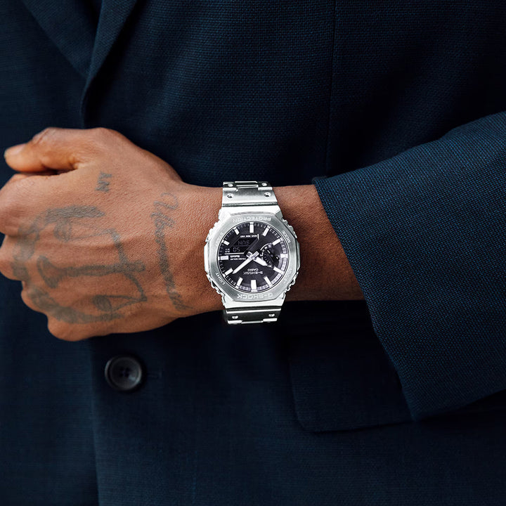 G-SHOCK FULL METAL フルメタル オクタゴン GM-B2100SD-1AJF メンズ 腕時計 ソーラー Bluetooth ブラックダイヤル 国内正規品 カシオ 日本製