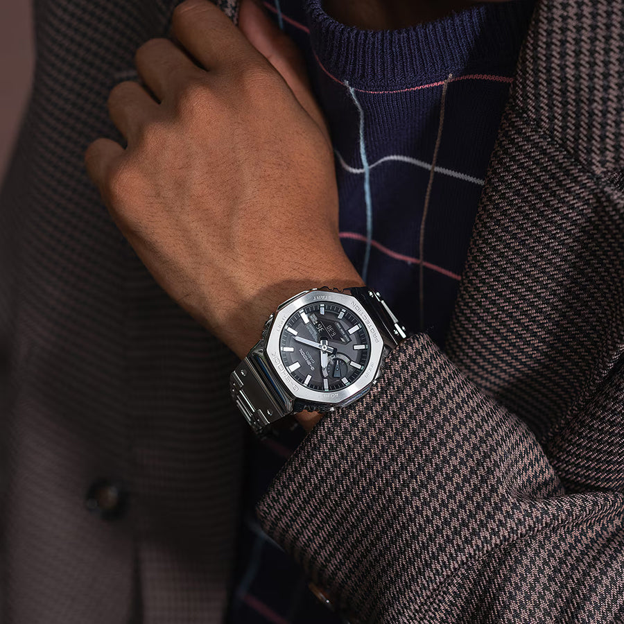 G-SHOCK FULL METAL フルメタル オクタゴン GM-B2100SD-1AJF メンズ 腕時計 ソーラー Bluetooth ブラックダイヤル 国内正規品 カシオ 日本製