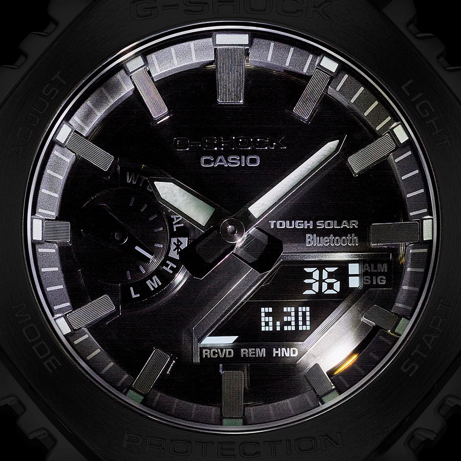 G-SHOCK FULL METAL フルメタル オクタゴン GM-B2100SD-1AJF メンズ 腕時計 ソーラー Bluetooth ブラックダイヤル 国内正規品 カシオ 日本製