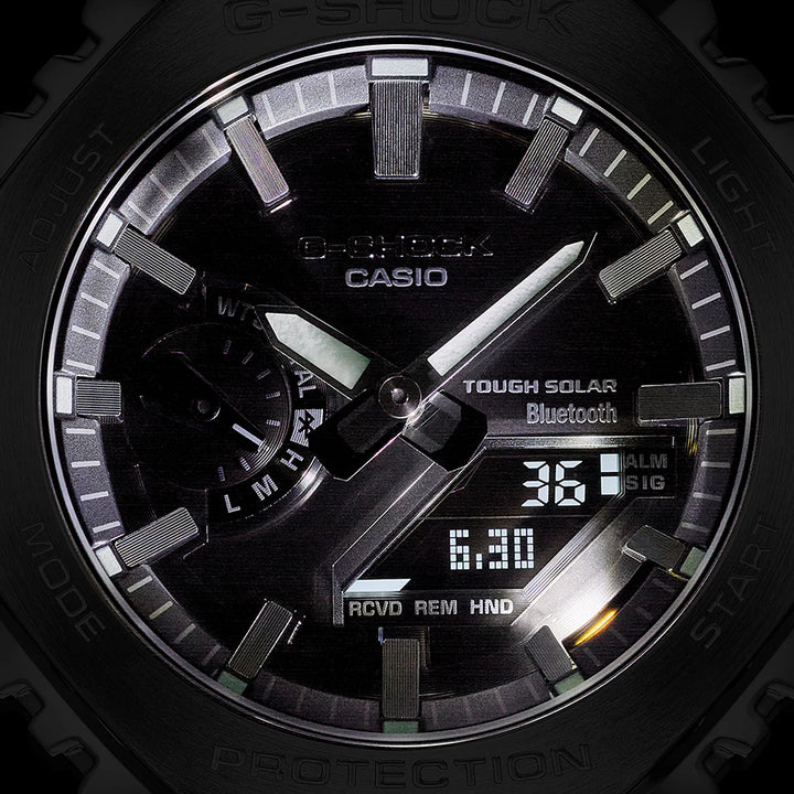 G-SHOCK FULL METAL フルメタル オクタゴン GM-B2100SD-1AJF メンズ 腕時計 ソーラー Bluetooth ブラックダイヤル 国内正規品 カシオ 日本製