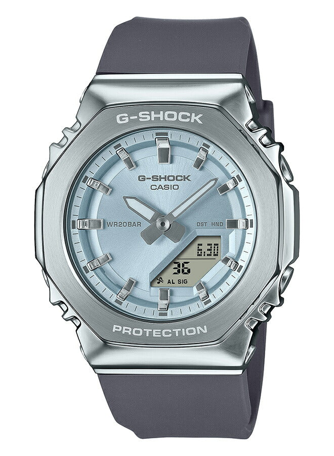 G-SHOCK ミッドサイズ メタルカバード GM-S2110-2AJF メンズ レディース 腕時計 電池式 アナデジ オクタゴン ブルーダイヤル 樹脂バンド 国内正規品 カシオ