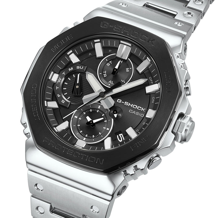 G-SHOCK フルメタル デュアルタイム クロノグラフ ブラックベゼル GMC-B2100BT-1AJF メンズ ソーラー Bluetooth アナログ 日本製