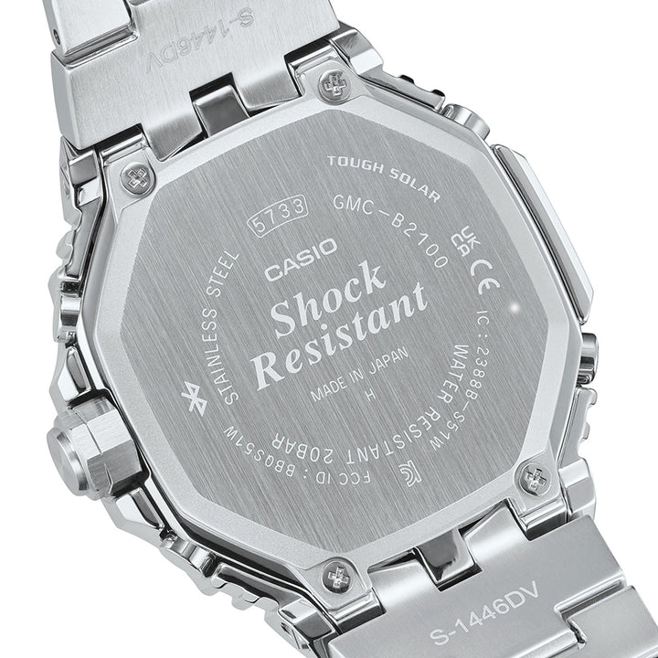 G-SHOCK フルメタル デュアルタイム クロノグラフ ブラックベゼル GMC-B2100BT-1AJF メンズ ソーラー Bluetooth アナログ 日本製