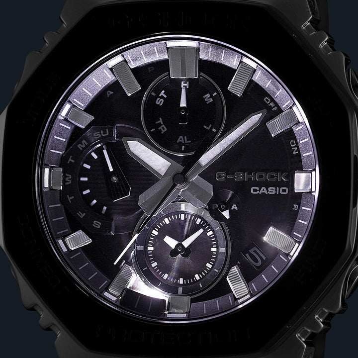 G-SHOCK フルメタル デュアルタイム クロノグラフ ブラックベゼル GMC-B2100BT-1AJF メンズ ソーラー Bluetooth アナログ 日本製