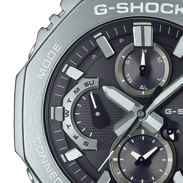 G-SHOCK フルメタル デュアルタイム クロノグラフ GMC-B2100D-1AJF メンズ 腕時計 ソーラー Bluetooth アナログ オクタゴン メタルバンド ブラック 国内正規品 カシオ 日本製