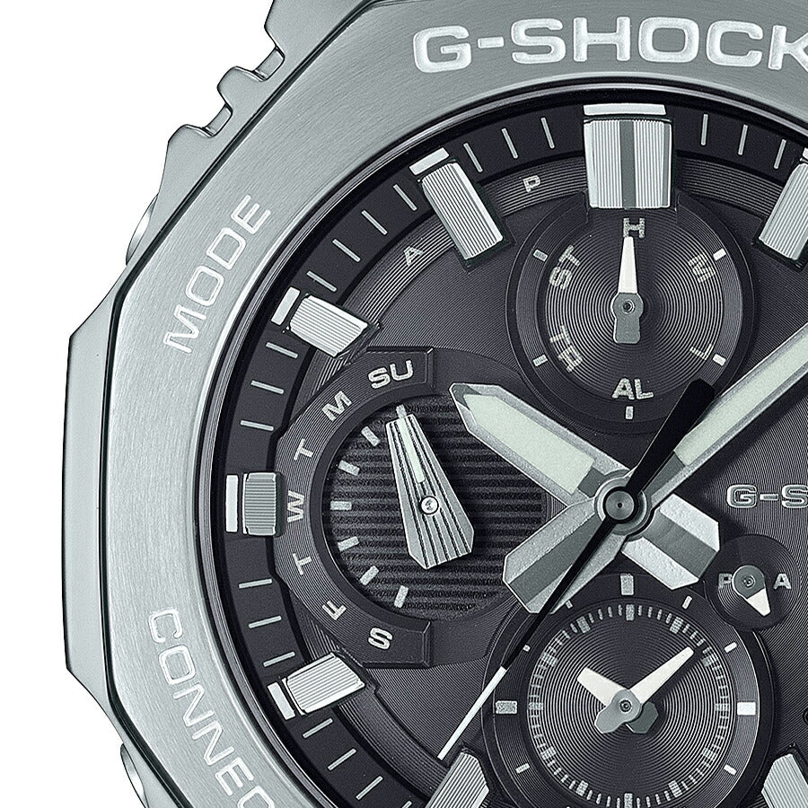 G-SHOCK フルメタル デュアルタイム クロノグラフ GMC-B2100Y-1AJF メンズ ソーラー Bluetooth アナログ オクタゴン シリコンバンド ブラック 日本製