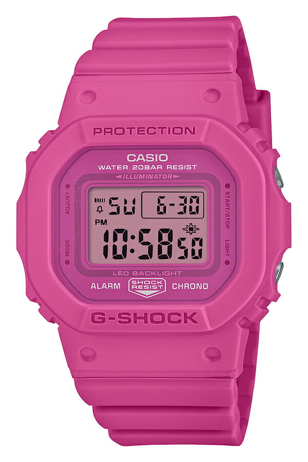 G-SHOCK ミッドサイズ ピンクリボン活動支援モデル GMD-S5610PK-4JR メンズ レディース 腕時計 電池式 スクエア デジタル 樹脂バンド ピンク 国内正規品 カシオ
