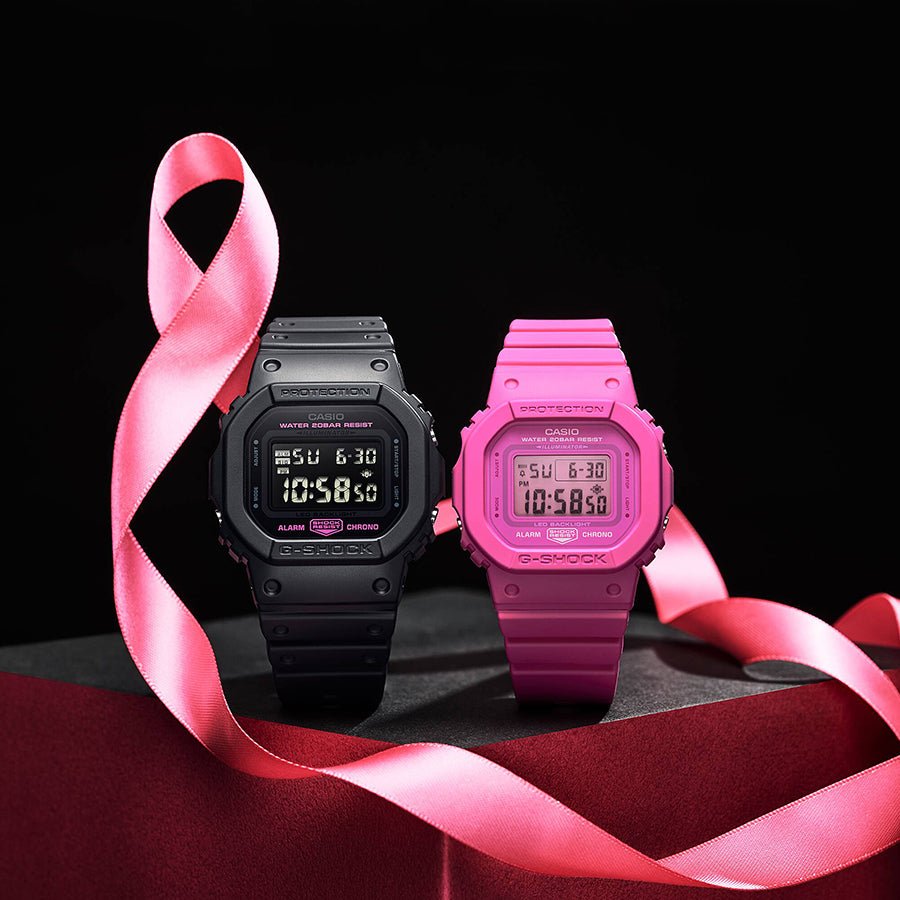 G-SHOCK ミッドサイズ ピンクリボン活動支援モデル GMD-S5610PK-4JR メンズ レディース 腕時計 電池式 スクエア デジタル 樹脂バンド ピンク 国内正規品 カシオ