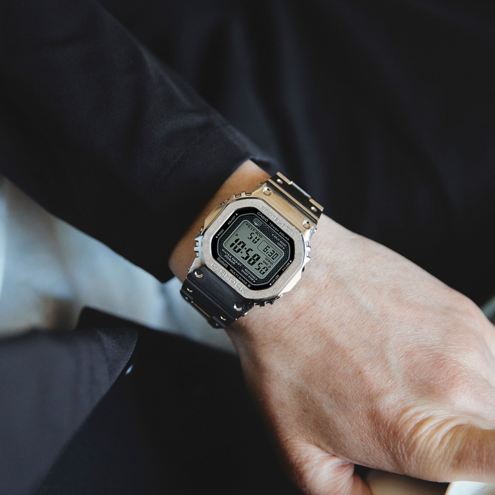 G-SHOCK GMW-B5000D-1JF フルメタル シルバー メンズ 耐衝撃構造 タフ G-SHOCK GMW-B5000D-1JF フルメタル シルバー メンズ 耐衝撃構造 タフ
