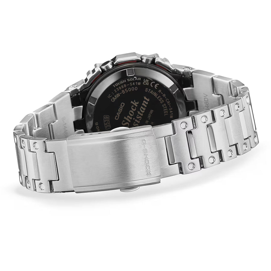 G-SHOCK フルメタル レインボーカラー アクセント GMW-B5000PC-1JF メンズ 腕時計 電波ソーラー Bluetooth シルバー 国内正規品 カシオ