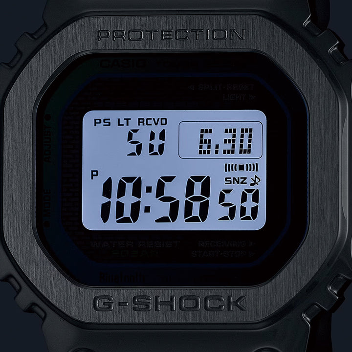 G-SHOCK フルメタル レインボーカラー アクセント GMW-B5000PC-1JF メンズ 腕時計 電波ソーラー Bluetooth シルバー 国内正規品 カシオ